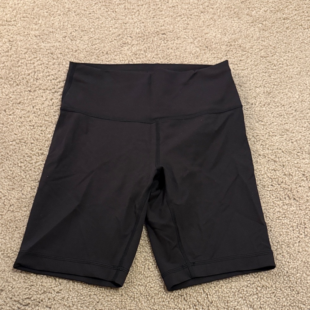 Lululemon Women's Black High-Waisted biker Shorts
